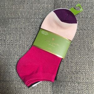 Kate Spade New York 3 pack No Show Socks NWT